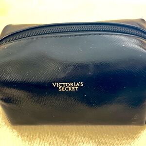 Victoria's Secret Glossy Black Toiletry Bag